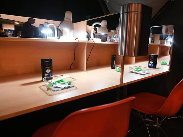 An image of how a drug consumption room set up in Scotland could look. Picture: John Devlin