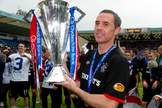 David Weir captained Rangers to the title in the week of his 41st birthday. Picture: Alan Harvey/SNS