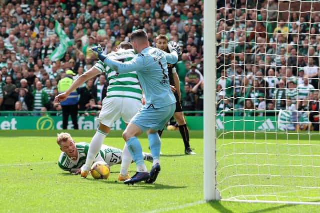 Celtic's sixth goal is added by Giakoumakis