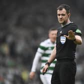 Referee Don Robertson came in at short notice for the injured Willie Collum.