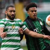 Cameron Carter-Vickers in action for Celtic against Ferencvaros.