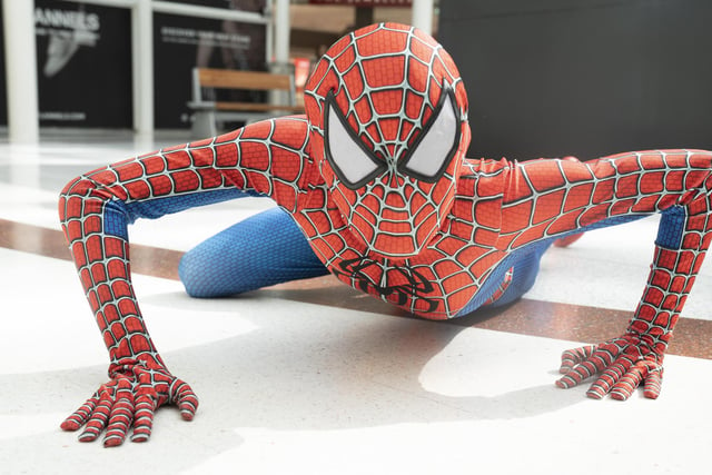 Aiden Pollock, 23, from Paisley as Spider-Man.