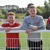 Robbie Thomson's Pro Performance Academy Ltd has linked up with the Chris Mitchell Foundation to raise awareness around mental health in football. With Robbie (centre) are Blair Munn and Callum Tapping.