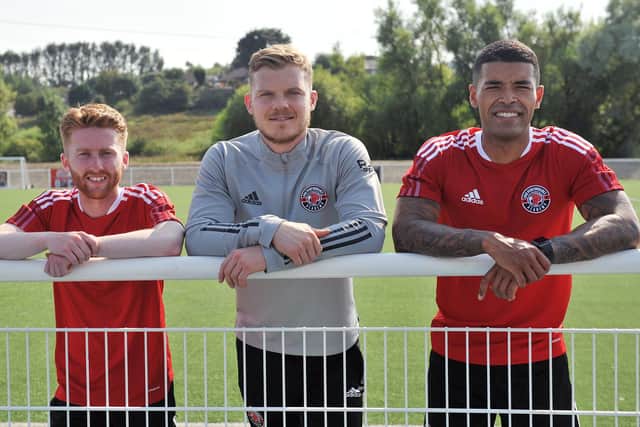 Robbie Thomson's Pro Performance Academy Ltd has linked up with the Chris Mitchell Foundation to raise awareness around mental health in football. With Robbie (centre) are Blair Munn and Callum Tapping.