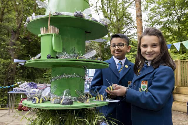 Pupils studied sustainability through their ‘Protecting the Planet’ topic. Pic: Martin Shields