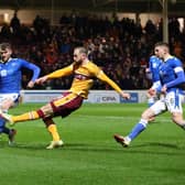 Kevin van Veen shot Motherwell ahead at St Johnstone (Library pics by Ian McFadyen)