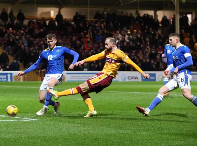 Kevin van Veen shot Motherwell ahead at St Johnstone (Library pics by Ian McFadyen)