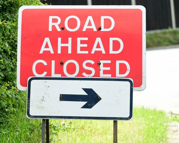 Road closed  