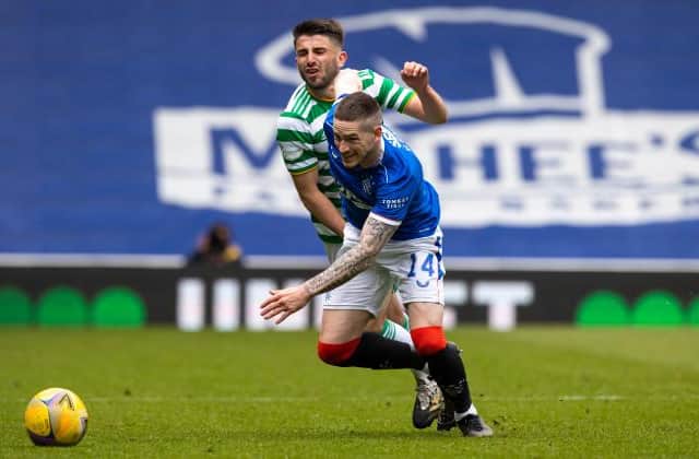 Ryan Kent and Greg Taylor could lock horns again at Ibrox. (Photo by Craig Williamson / SNS Group)