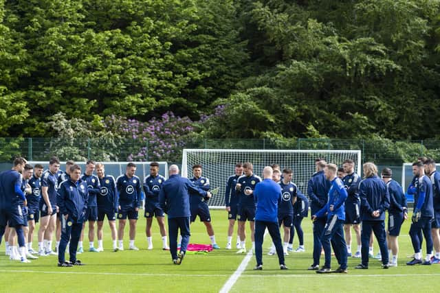 Scotland prepare for their World Cup qualifier against Ukraine at Hampden.