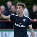 Defender Kerr spent three years with Hartley at Dundee where he has remained since along with two loan spells at Peterhead. Kerr can operate at either fullback position and would provide competition for places at the Suit Direct Stadium. (Photo by Mark Runnacles/Getty Images)