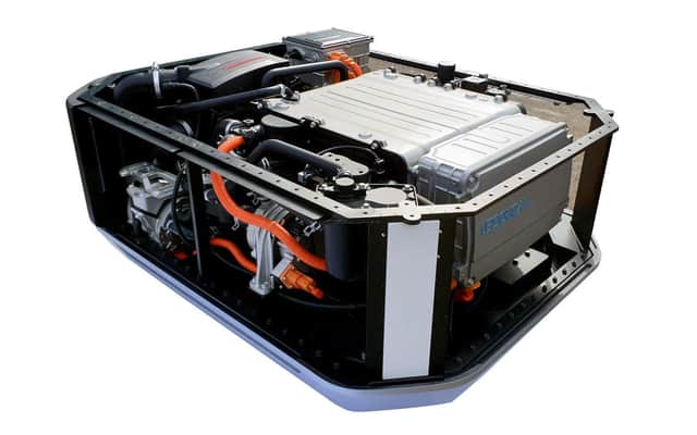 The only tailpipe emissions produced by hydrogen fuel cells is water