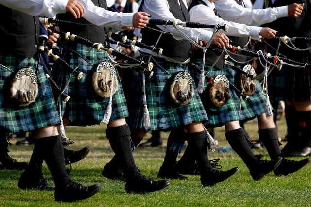 Around 140 pipe bands took part in the competition.