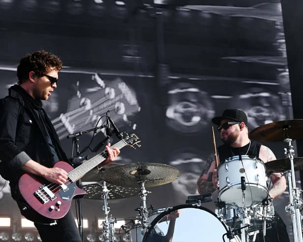 Rock duo Royal Blood performed a career-spanning set on Sunday.