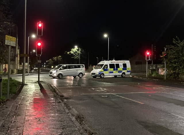 A major police operation was launched after violence flared in Niddrie