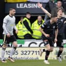 Greg Taylor was penalised for a handball in Celtic's win over St Mirren. (Photo by Craig Williamson / SNS Group)