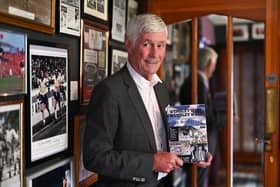 Jim McCalliog at the recent launch of his book "Wembley Wins, Wembley Woes"
