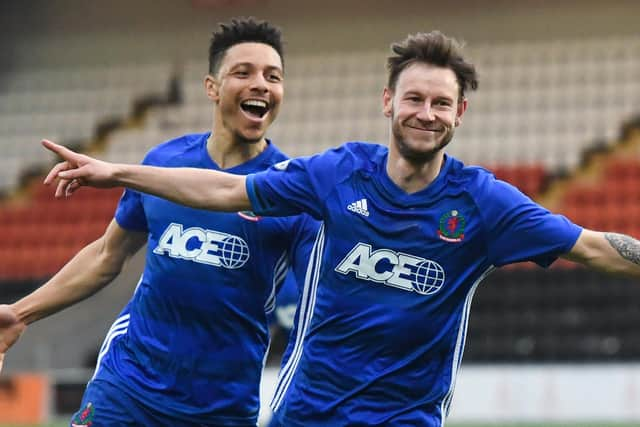 Mitch Megginson scored a hat-trick for Cove Rangers against East Fife.