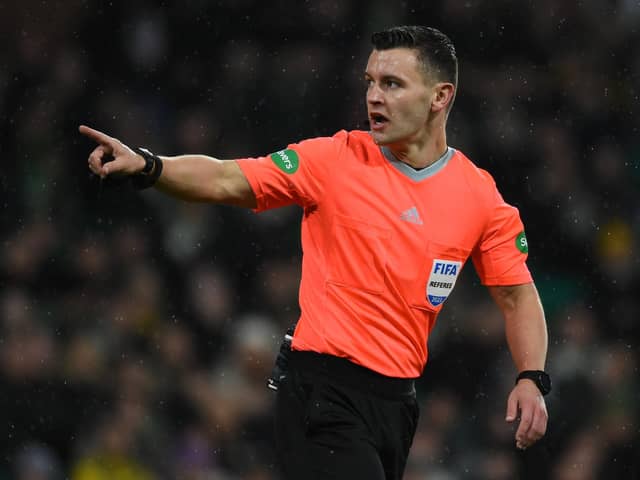 Nick Walsh has been selected as the referee for the Viaplay Cup final. (Photo by Ross MacDonald / SNS Group)