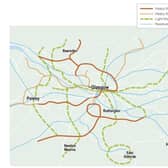 Layout of the proposed rail improvements