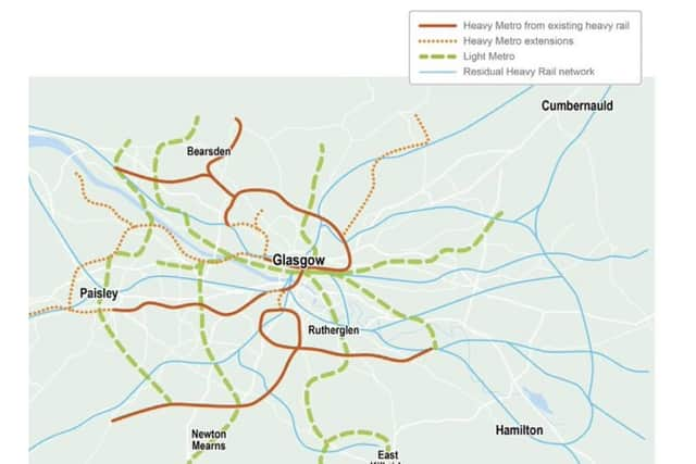 Layout of the proposed rail improvements