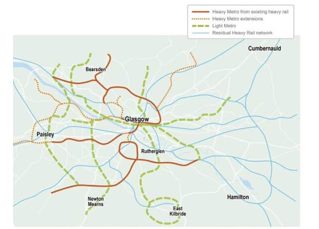 Proposed Light Rail Map New Light Rail Plan For Bearsden Described As 'Hugely Exciting' |  Glasgowworld