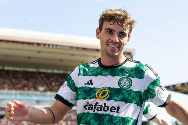 Celtic's Matt O'Riley insists he won't look at any team the club draw in the Champions League as "big dogs" in believing that the Scottish champions can bare their teeth against any opponent. (Photo by Craig Foy / SNS Group)