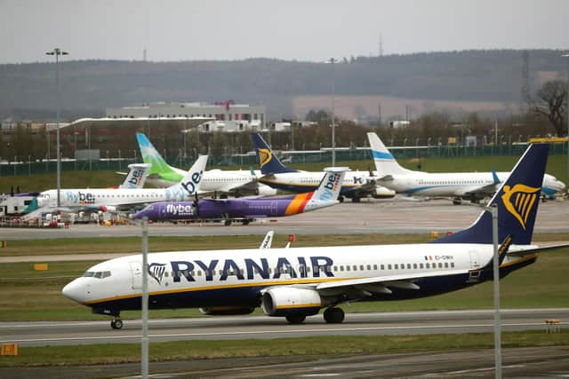 Six people were removed from a flight taking Rangers fans to Portugal – one of them before the aircraft had even taken off.