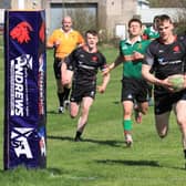 Robbie Orr about to score for Biggar during Saturday's win over Highland