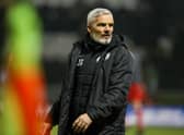 St Mirren manager Jim Goodwin watched his team's winless run in the Premiership extended to 11 games as they lost to Rangers at Ibrox.  (Photo by Alan Harvey / SNS Group)