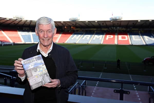 Jim McCalliog launched his book at Hampden.