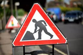 The road will close throughout the week