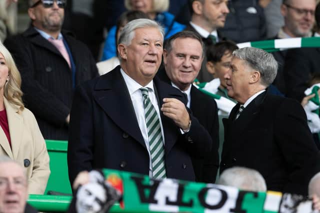 Peter Lawwell during a cinch Premiership match between Celtic and Hibernian at Celtic Park, on October 15, 2022.