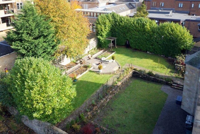 The garden at the rear of the property.