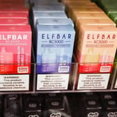 Elf Bar disposable vape flavored vaping e-cigarette products.