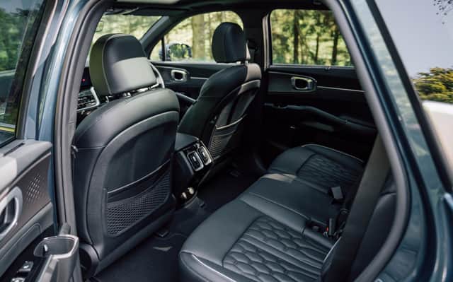 The Sorento will easily carry six adult passengers