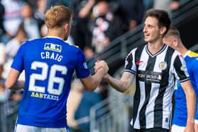 St Mirren left-back Scott Tanser (right) was on target during Saturday’s 3-2 win over Ross County.