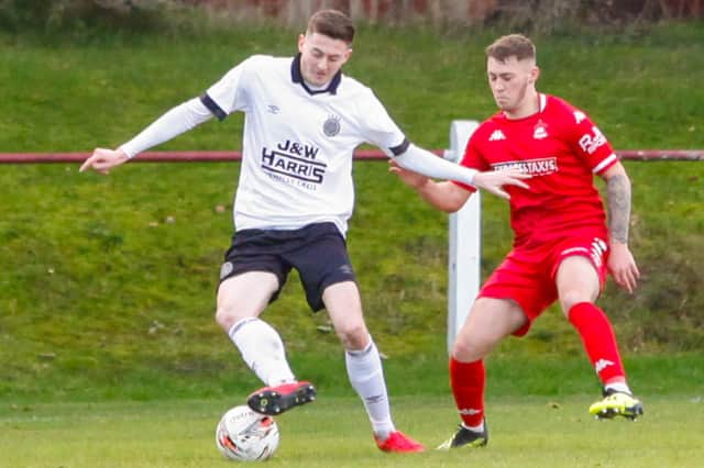 Striker Alan Docherty is staying at Linlithgow Rose next season