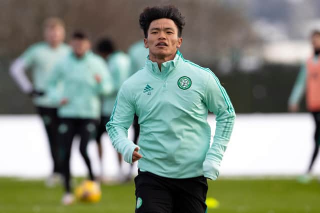 Hatate is preparing for Celtic's match against Hibs on Monday.
