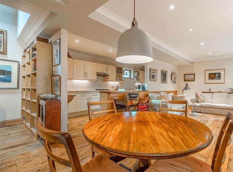 The ground floor has a huge, open-plan living space.
