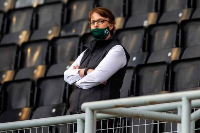 Leann Dempster says Hibs have not been contacted by the SPFL over the change to Monday night next year. (Mark Scates / SNS Group)