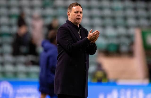 Rangers boss Michael Beale after his side's 4-1 win over Hibs. (Photo by Mark Scates / SNS Group)