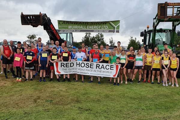 The competitors gather for the race that dates back to 1508