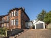 Glasgow property: Beautiful four-bed house near Scotland's best school has porch with stunning stained glass