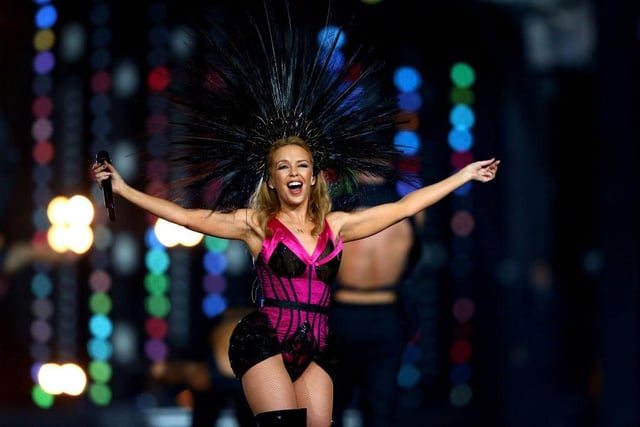 Singer Kylie Minogue performs during the Closing Ceremony for the Glasgow 2014 Commonwealth Games at Hampden Park.