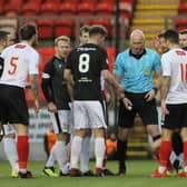A previous Clyde v East Fife meeting - the Fifer face disciplinary action for refusing to play this week's game
