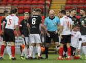 A previous Clyde v East Fife meeting - the Fifer face disciplinary action for refusing to play this week's game