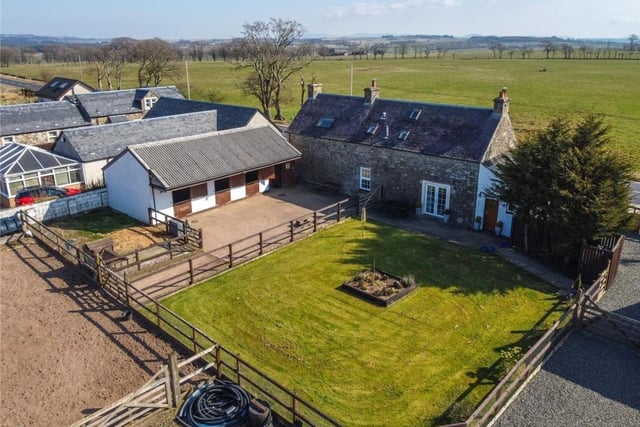 Broadhouse Lea is the ideal home for horse lovers, with its own stables,  riding arena and turn-out area.