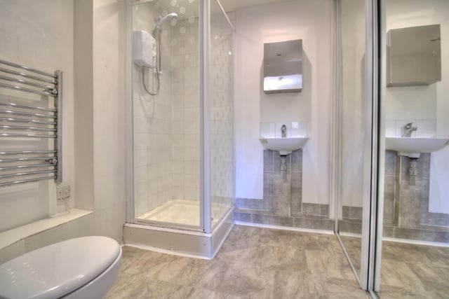 The modern shower room.