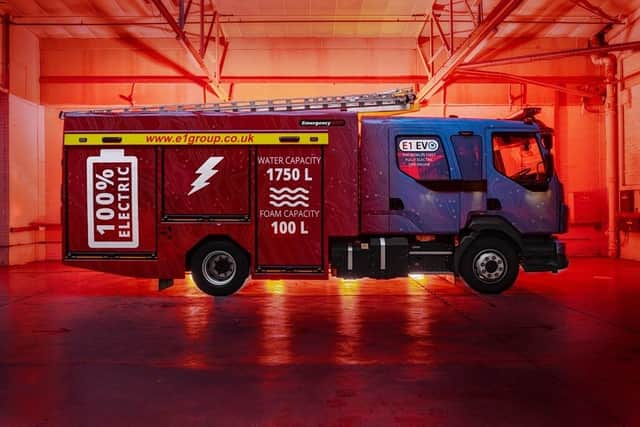 Ayrshire firm Emergency One revealed the world's first electric fire appliance in 2020
Pic: Emergency One